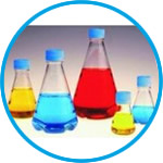Disposable Erlenmeyer Flasks Nalgene™ with vented closure, PETG, sterile, with flat bottom