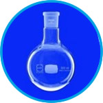 Round bottom flasks with conical ground joint, DURAN®