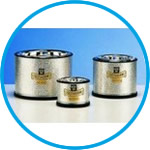 Dewar flasks, shallow form, for CO2 and LN2