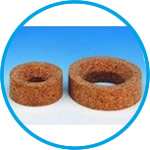 Flask rings, pressed cork