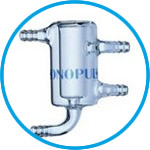 Flow-through vessels, Borosilicate glass 3.3 for Ultrasonic homogenisers SONOPULS