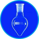 Pear shape flasks with conical ground joints, DURAN®