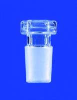 Hollow stoppers, hexagonal plate, borosilicate glass 3.3