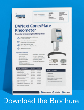 DVNext Cone/Plate Rheometer DVNext Cone/Plate Rheometer